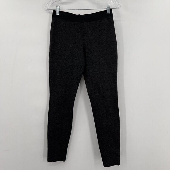 J Crew Women's Stretch Pants/Leggings In Stretch Ponte Charcoal Gray Size 4R - Picture 1 of 8
